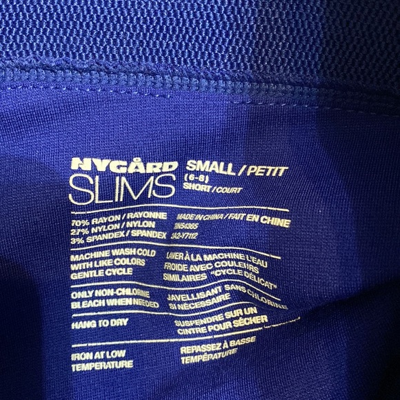 NYGard  blue high wasted Slim/ Straight leggings size SP - Picture 8 of 15